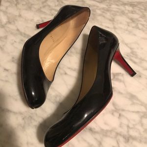 Black Louboutins 85mm heel